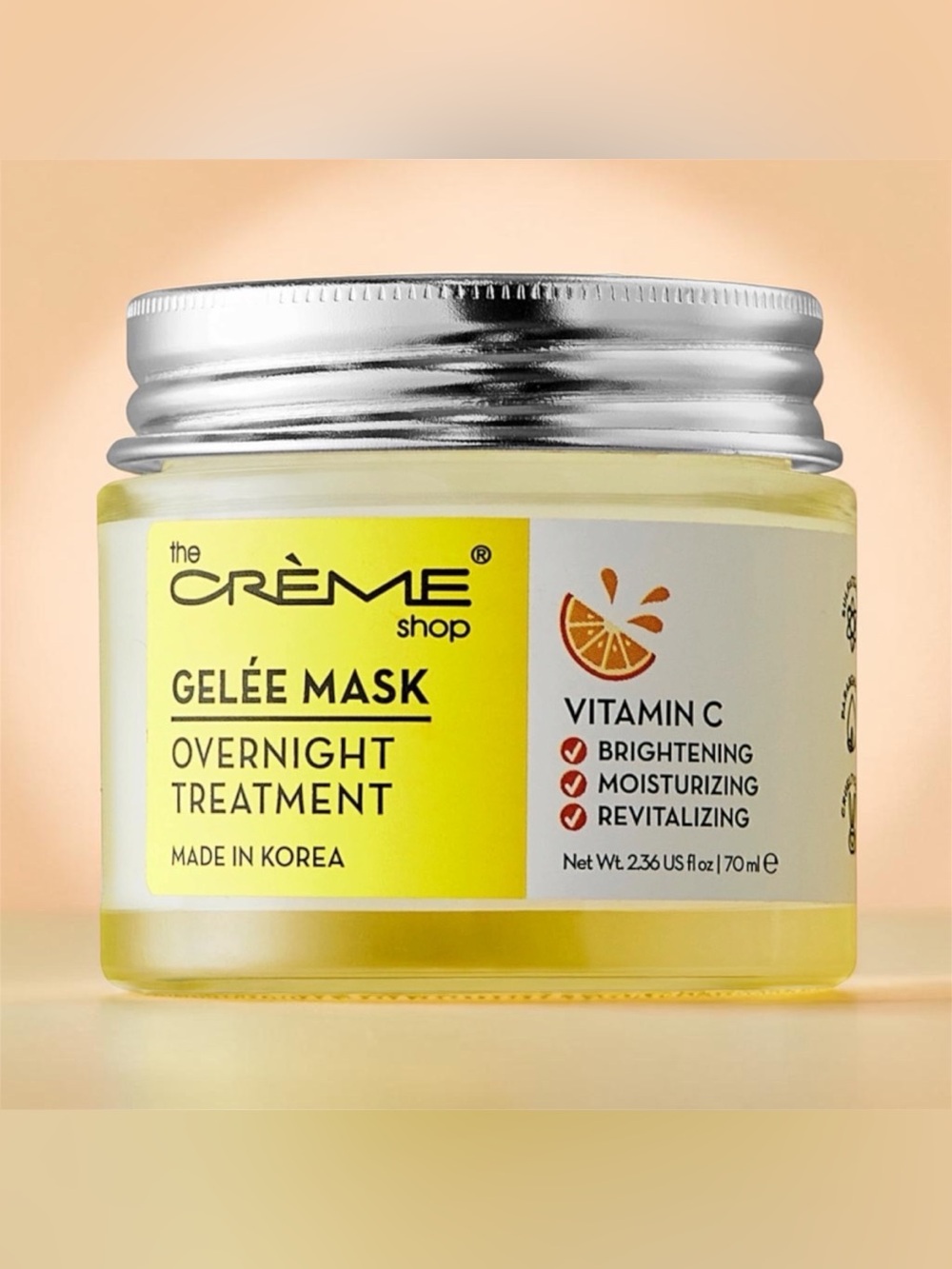 🍊 Crème Shop Vitamin C Gelée Mask – Overnight Brightening Treatment 🍊